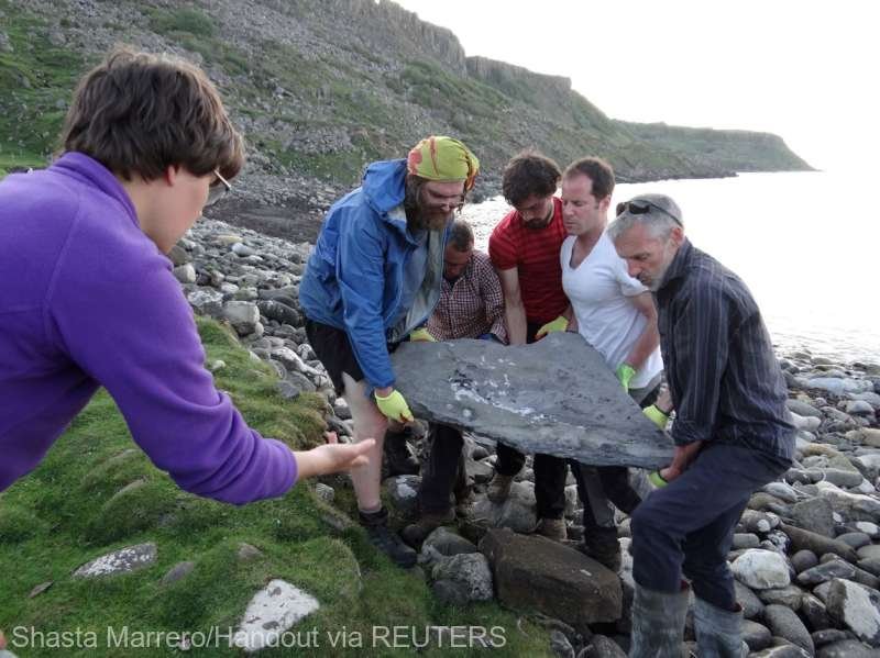  Fosila unei reptile zburătoare descoperită în Scoţia îi uimeşte pe oamenii de ştiinţă