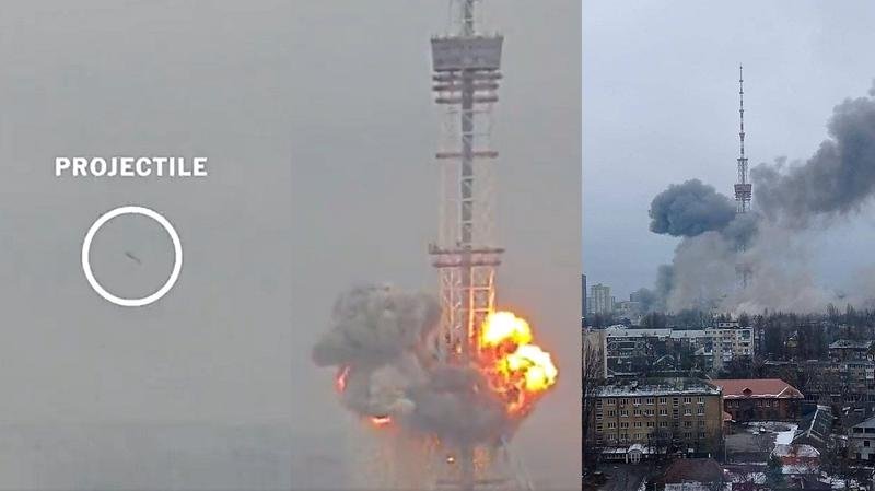  Cel puţin cinci morţi şi cinci răniţi în bombardamentul rus al turnului televiziunii din Kiev