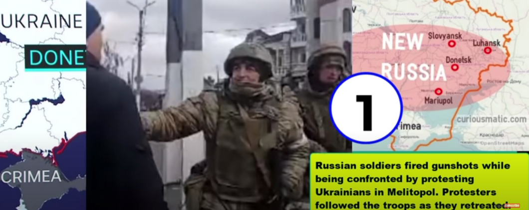  VIDEO: Ucraineni ignorând focurile de armă. Îi înfruntă pe soldații ruși înarmați