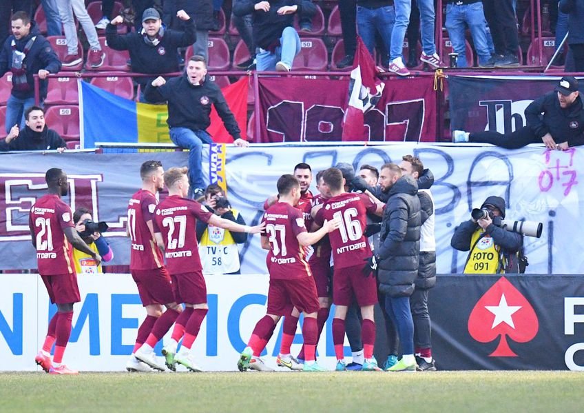  CFR Cluj a câștigat categoric meciul cu Dinamo în ultima etapă din sezonul regulat