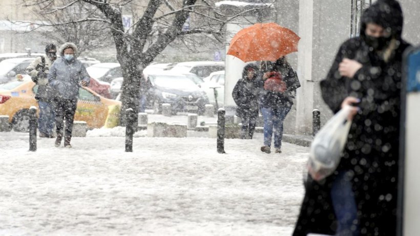  Informare meteo de ninsoare în toată țara, valabilă până marți seara