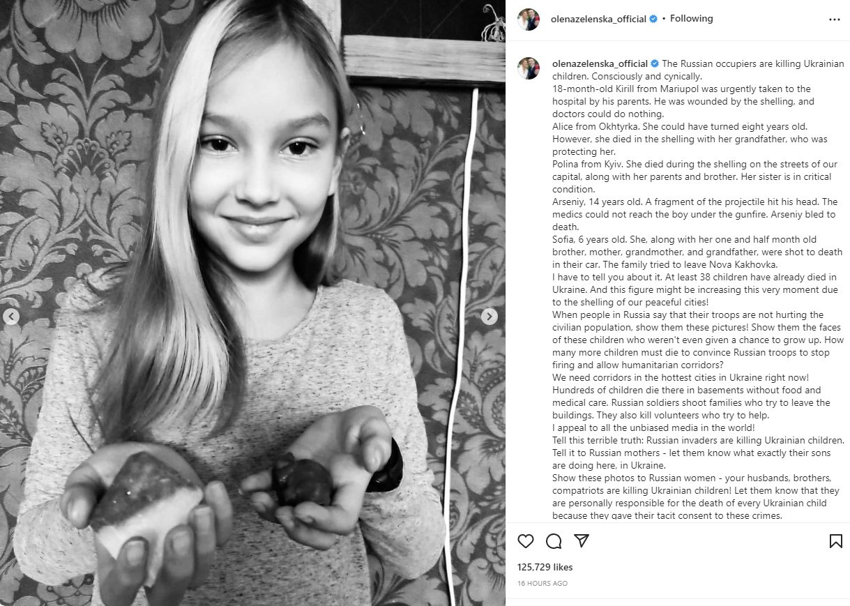  Cutremurător. Copiii ucraineni omorâți de ruși: Alice din Ohtîrka ar fi împlinit opt ani. A murit în brațele bunicului
