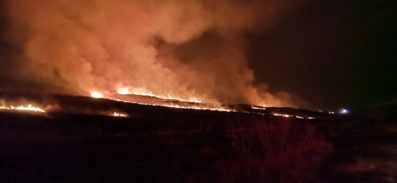  Un nou incendiu de vegetație în județul Iași luni seara