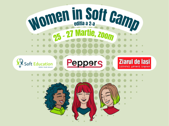  Invitație la Women in Soft Camp, eveniment organizat de echipa de robotică Peppers