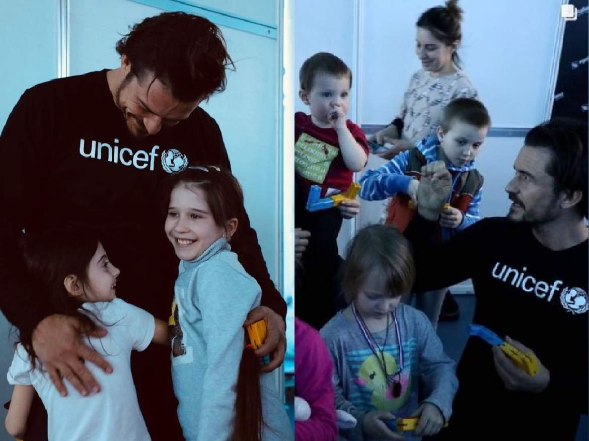  Orlando Bloom, în Moldova pentru a se întâlni cu copiii refugiaţi din Ucraina