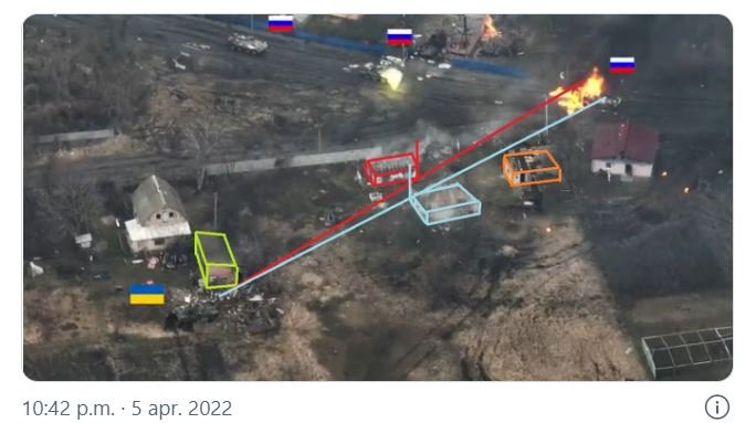  VIDEO: Tanc ucrainean, singur în luptă cu o coloană de blindate rusești