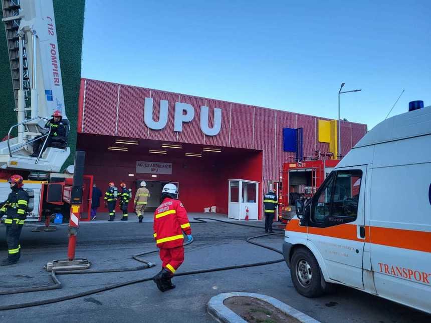  Incendiu la UPU a Spitalului „Bagdasar-Arseni”. Șapte pacienți au ieșit singuri