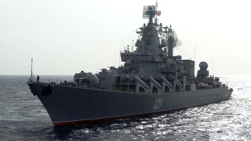  Pentagon: Crucişătorul rus Moskva a fost scufundat de două rachete ucrainene de tp Neptun