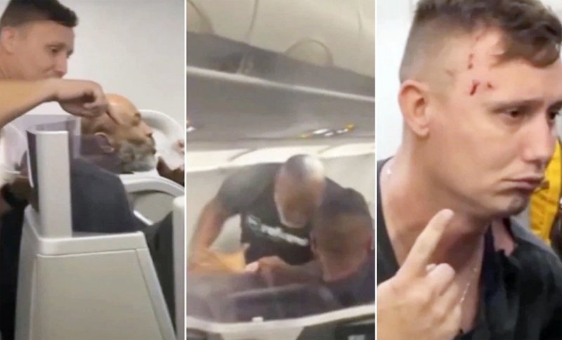  VIDEO: Fostul boxer Mike Tyson l-a bătut măr pe un pasager în avion. Îl hărțuia