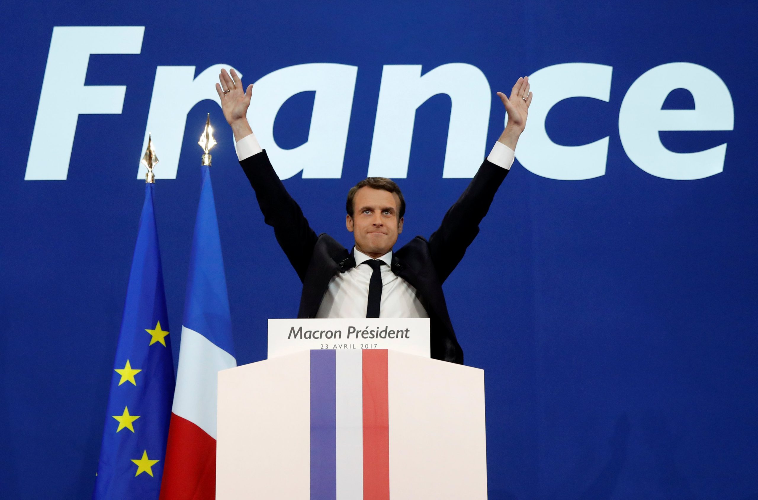 Exit-poll-uri: Emmanuel Macron a câştigat detaşat alegerile din Franţa
