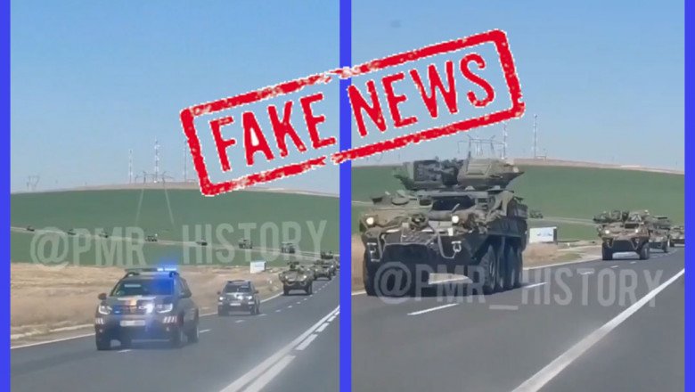  Știre falsă despre un convoi de vehicule militare americane care s-ar deplasa din România spre Ucraina. MApN face precizări