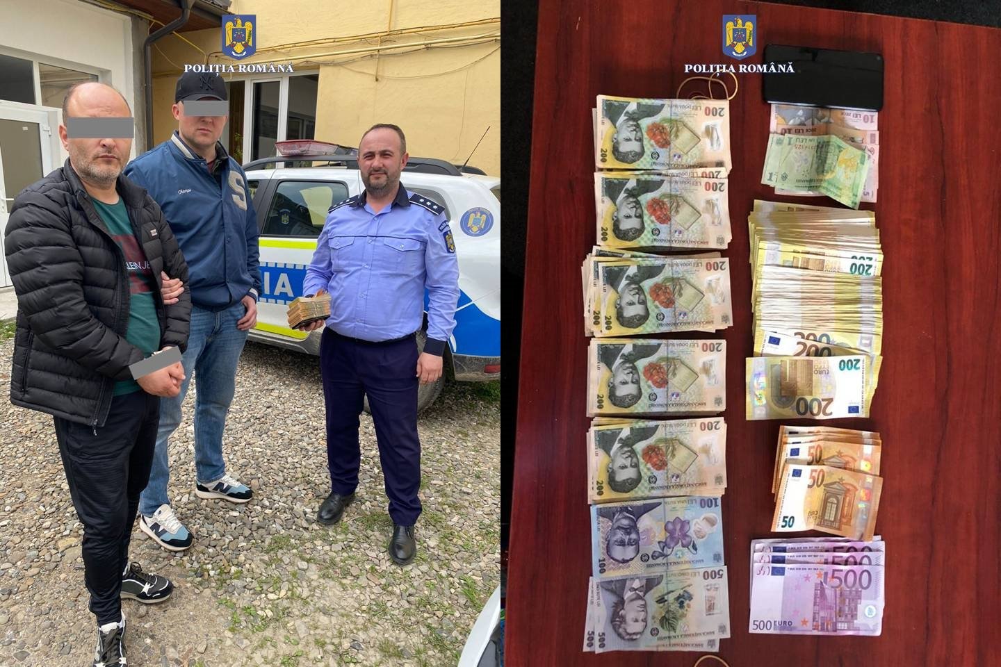  Individ din Iași, prins în mai puțin de trei ore după ce a furat aproape 100.000 de lei de la o casă de schimb valutar din Vatra Dornei