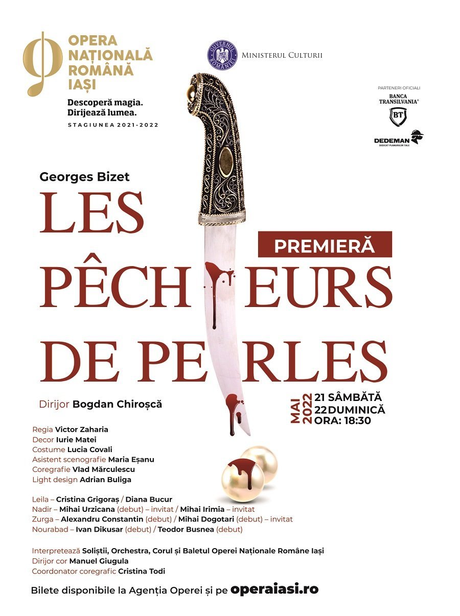 O nouă premieră la Opera Iași în weekend: „Les pêcheurs de perles”
