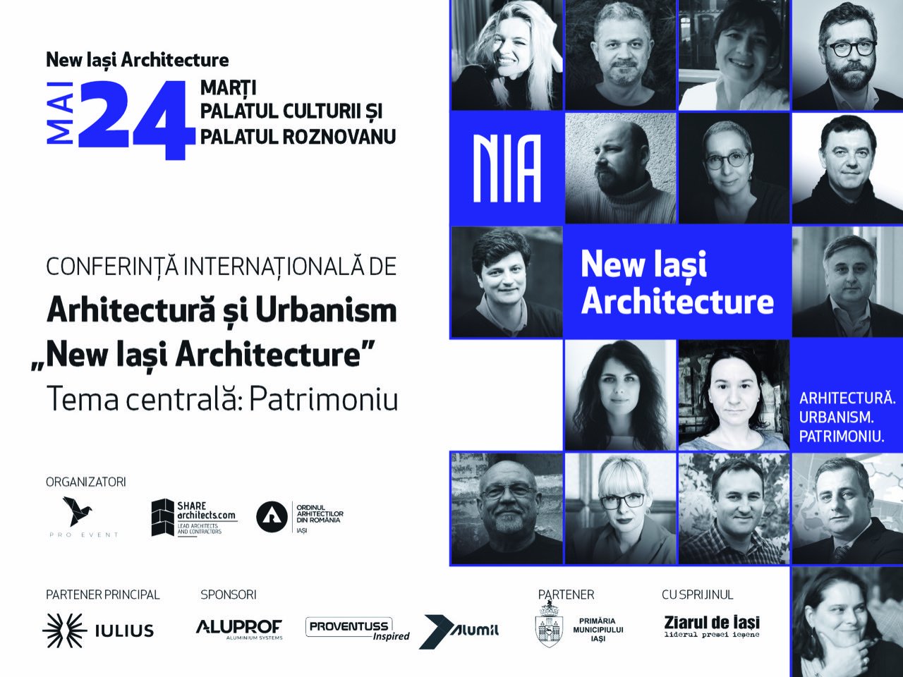  Iașul se pregătește de Conferința Internațională de Arhitectură și Urbanism „New Iasi Architecture”. Pe 24 mai sunt așteptați arhitecți și experți în planificare urbană și patrimoniu  (P)