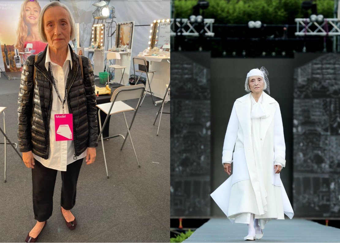  Povestea Ioanei Constantinescu, modelul de 75 de ani care a defilat pe catwalk-ul de la Romanian Fashion Week