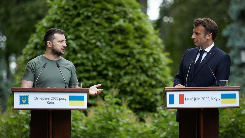  Zelenski i-a spus lui Emmanuel Macron că se îndoieşte de rostul discuţiilor cu Putin