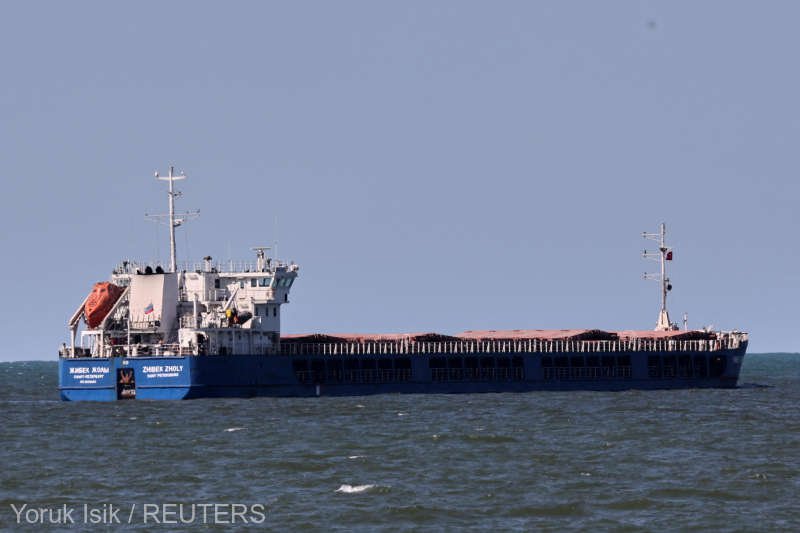  Turcia a arestat o navă rusească plină cu grâu furat din Ucraina