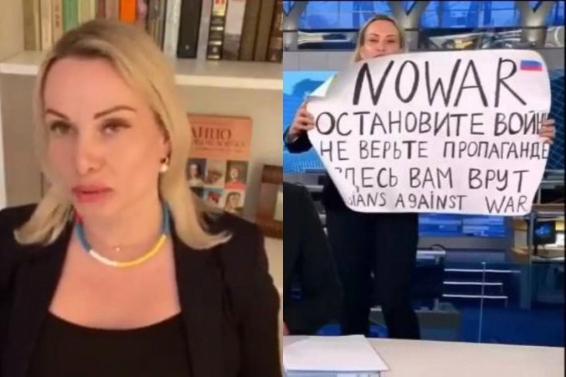  Jurnalista rusă care a apărut în direct cu un mesaj anti-război a fost reţinută