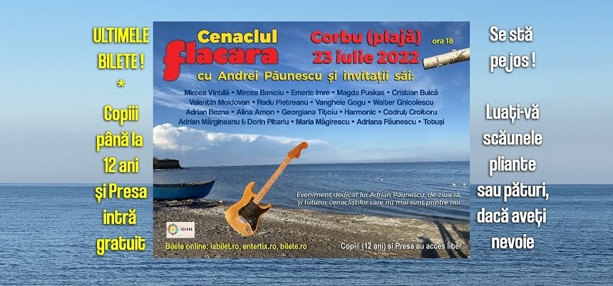  Dezbateri aprinse în jurul organizării Cenaclul Flacăra pe plaja sălbatică Corbu de către Andrei Păunescu
