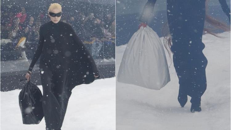 FOTO Cu cât se vinde noua geantă tip „sac de gunoi” de la Balenciaga