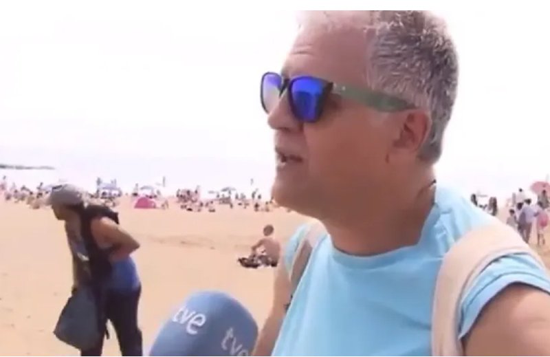  VIDEO Hoț filmat în timpul unei transmisiuni LIVE  cum fură de pe plajă