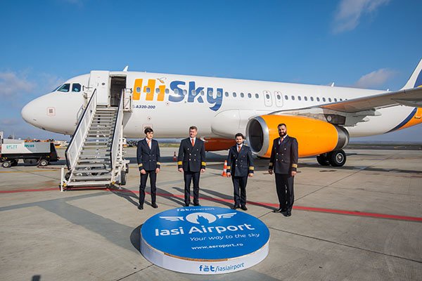  HiSky, care operează zboruri şi de la Iaşi, îşi extinde flota cu două aeronave noi