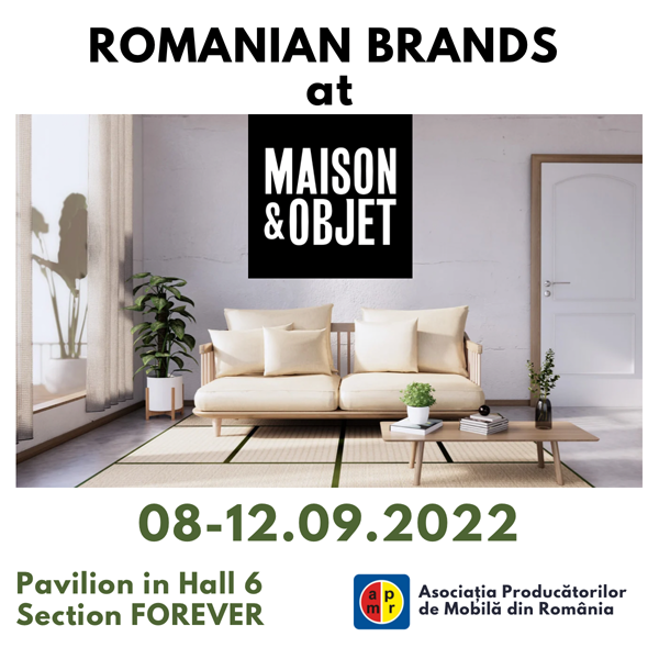  România prezentă la Maison & Objet Paris, importantă expoziție internațională din domeniul mobilei și al decorațiunilor interioare (P)