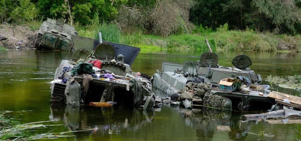  Forţele ucrainene preiau controlul unui râu din apropiere de Harkov după retragerea ruşilor