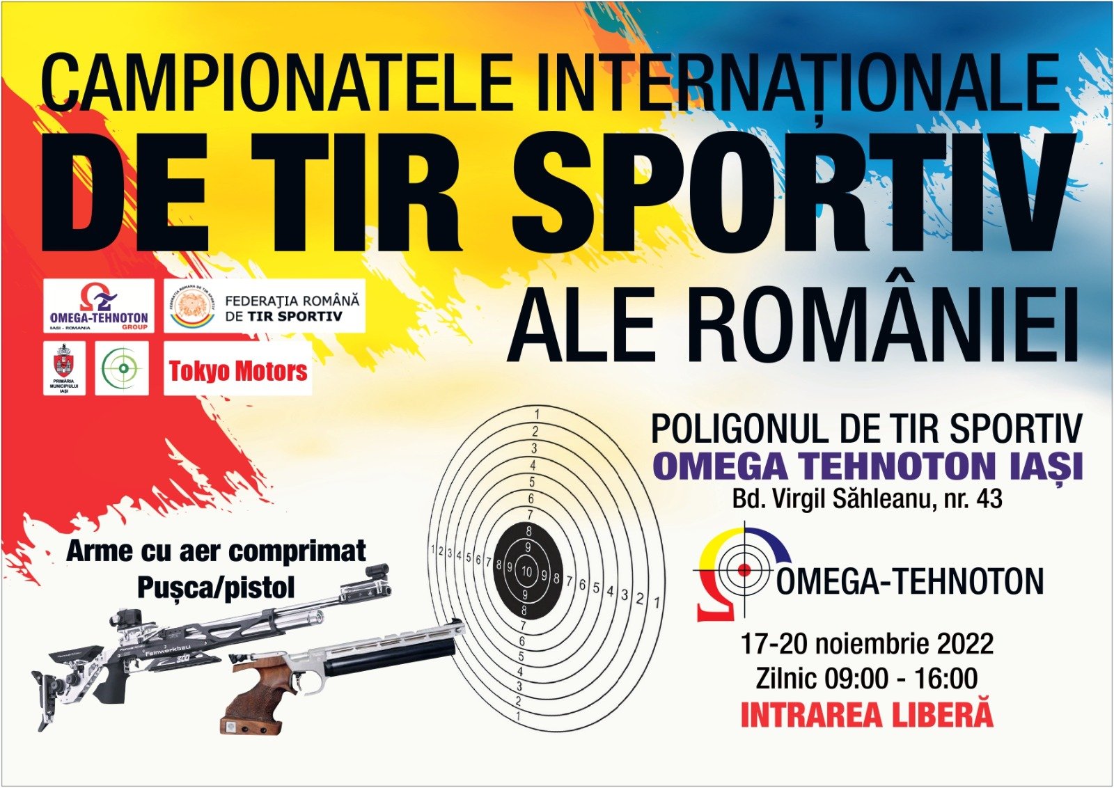  Timp de 4 zile, Iașul va deveni capitala tirului sportiv românesc