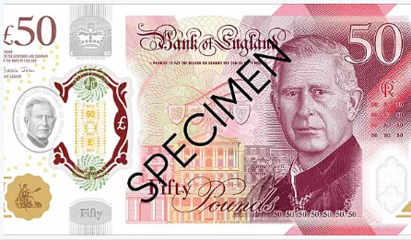  FOTO Au apărut noile bancnote britanice cu regele Charles al III-lea