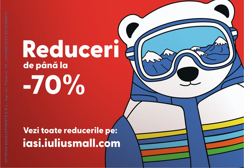  A început Winter Sale la Iulius Mall Iași. Profită de reducerile de până la 70% și bucură-te de cumpărături inspirate!