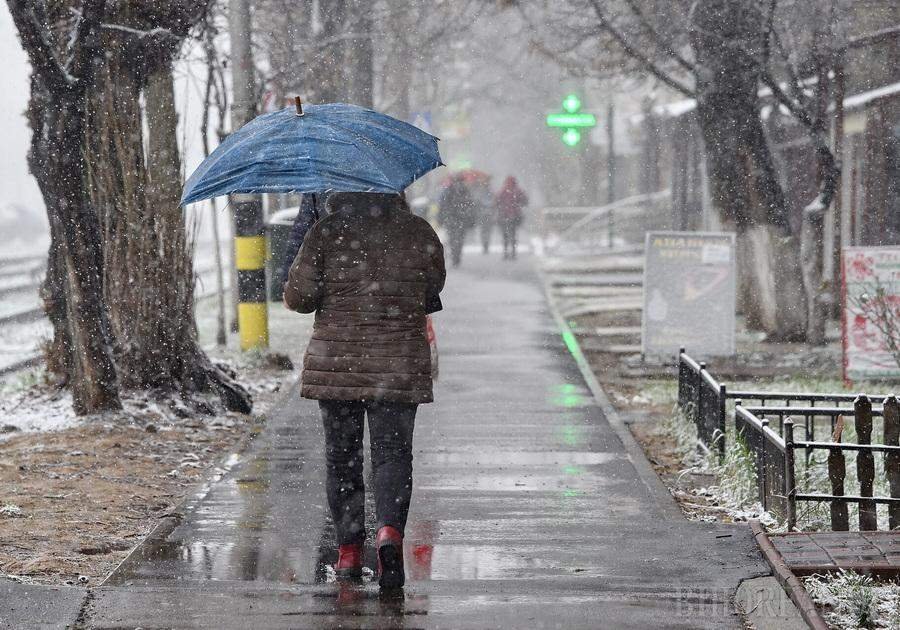  Ninsorile pătrund în România, aduse de un ciclon. Amestec de ploaie și fulgi la Iași