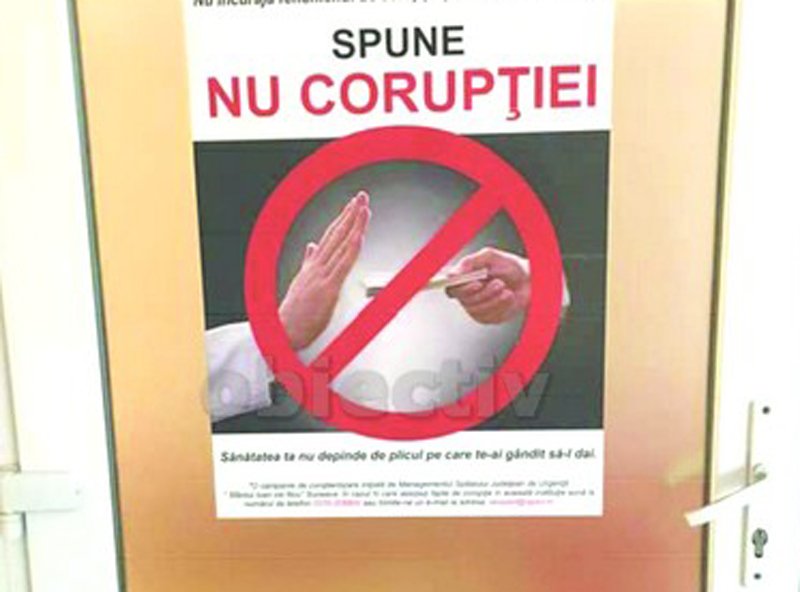  Campanie anti-șpagă la Spitalul din Suceava după arestarea șefei de la Oncologie