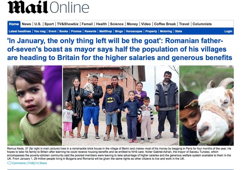  Daily Mail: Primarul unei comune din Romania crede ca jumatate dintre locuitori vor pleca in Marea Britanie in 2014
