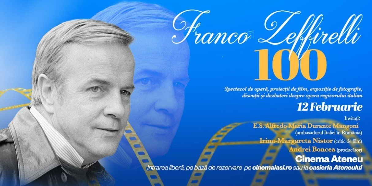  Centenar Franco Zeffirelli la Ateneu. Va fi prezent ambasadorul Italiei şi un producător român care a lucrat cu marele regizor