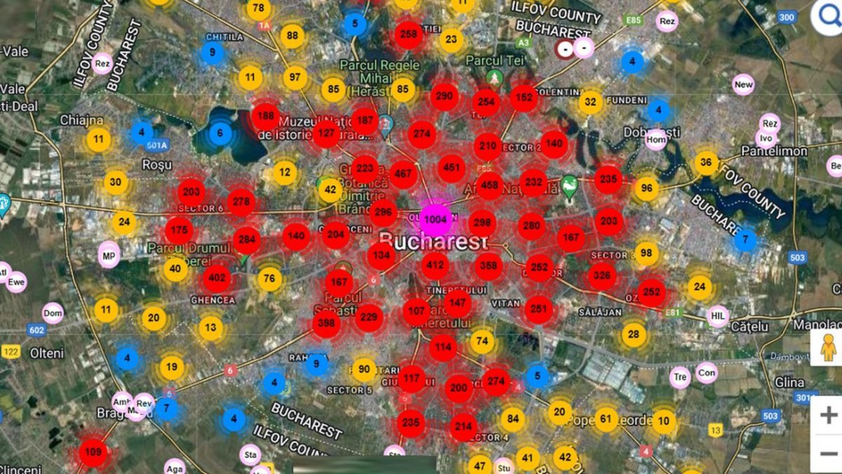  Harta pe care poți verifica riscul seismic până la nivel de stradă în România
