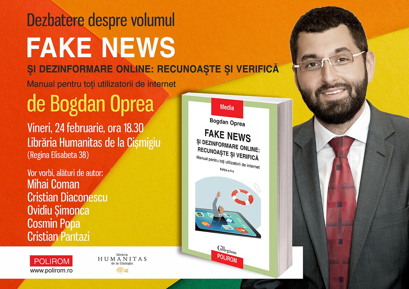  Dezbatere despre volumul Fake news şi dezinformare online de Bogdan Oprea