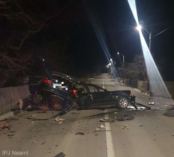  Neamţ: Tânăr fără permis de conducere, decedat într-un accident rutier la Dragomireşti
