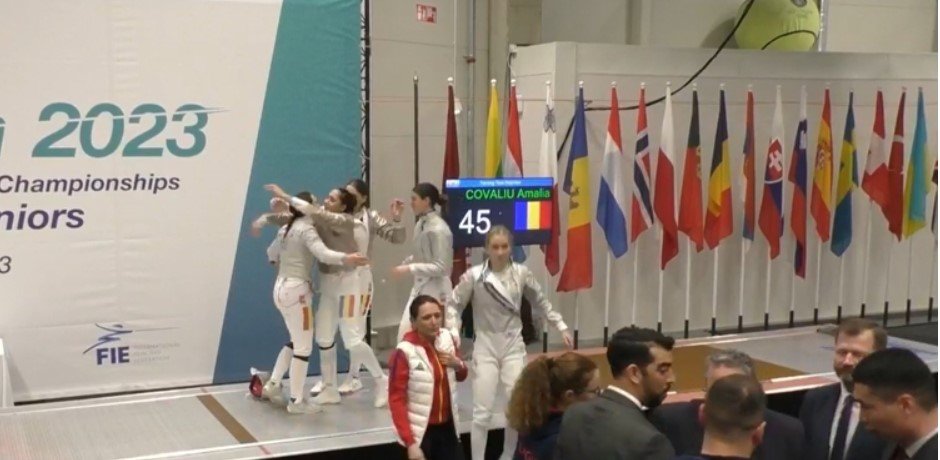  VIDEO: Echipa de cadete a României, campioana Europei la sabie