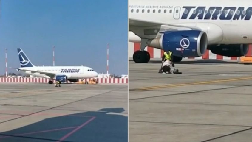  O femeie cu un copil mic a încercat să prindă avionul din mers, pe Aeroportul Otopeni – VIDEO