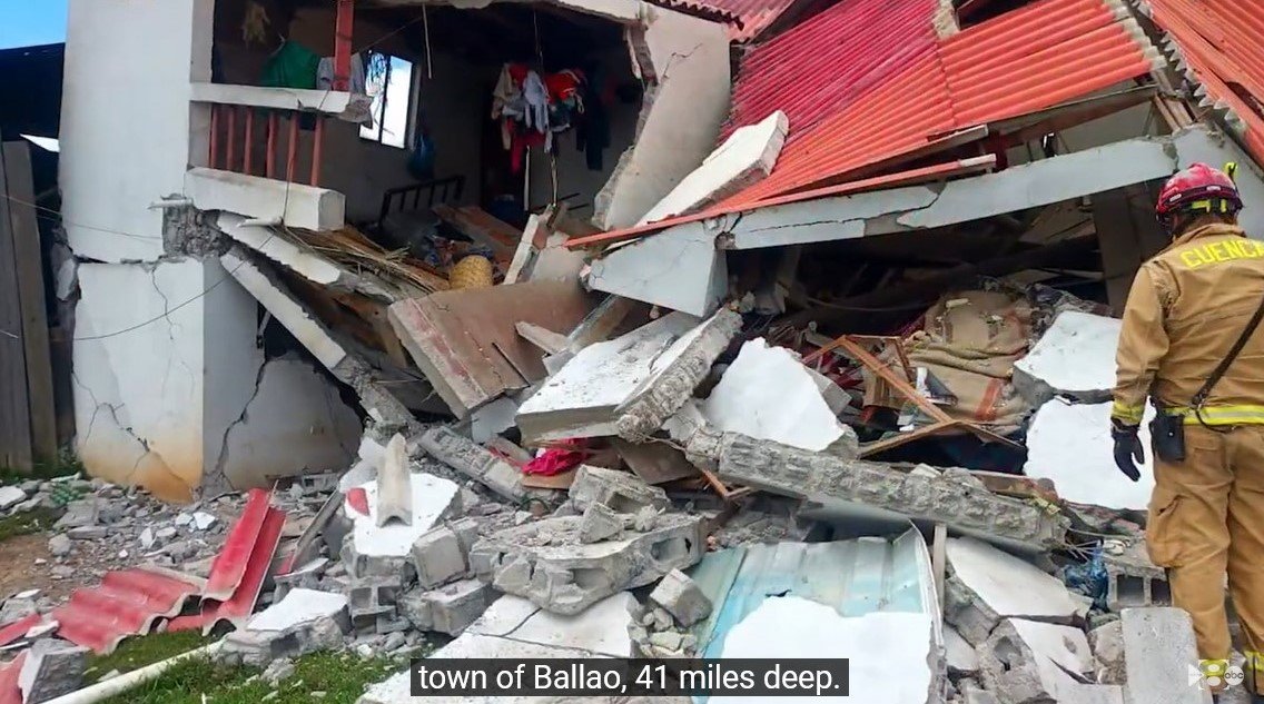  Bilanţul cutremurului din Ecuador a crescut la 14 morţi şi peste 380 de persoane rănite