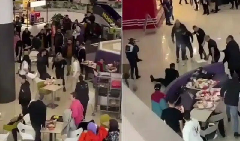  VIDEO Bătaie generală între clienți într-un mall din Ploiești