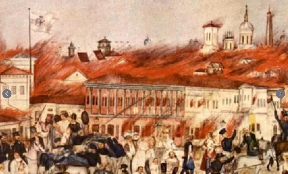  Incendiul din 23 martie 1847 a mistuit un sfert din Bucureşti