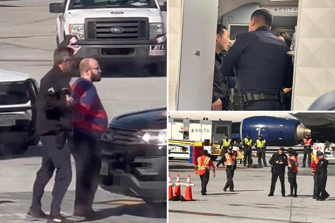  Un pasager a deschis uşa pentru ieşirea de urgenţă şi a coborât din avion pe tobogan chiar înainte ca aeronava să decoleze de pe pista aeroportului internaţional din Los Angeles