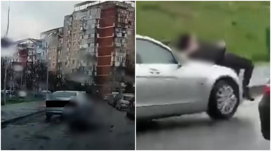  O şoferiţă a lovit cu maşina o femeie cu care se certase pentru un loc de parcare