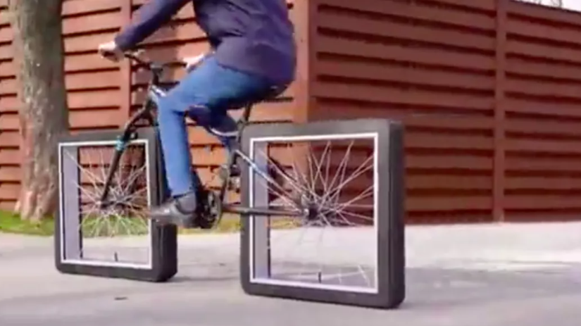  VIDEO Bicicleta funcțională cu roți pătrate care a devenit virală. Cum funcționează