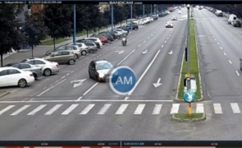  VIDEO – Șofer drogat și fără permis conduce în zig-zag și se izbește violent pe un bulevard central din Drobeta Turnu Severin