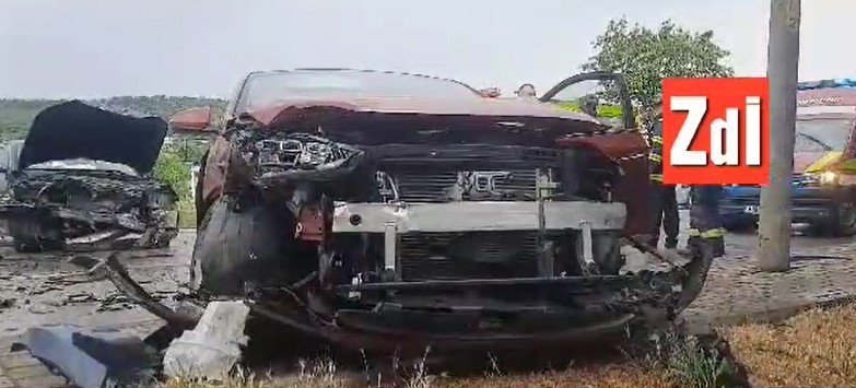  VIDEO: Un BMW şi un Hyundai s-au izbit violent pe strada Sarmisegetuza