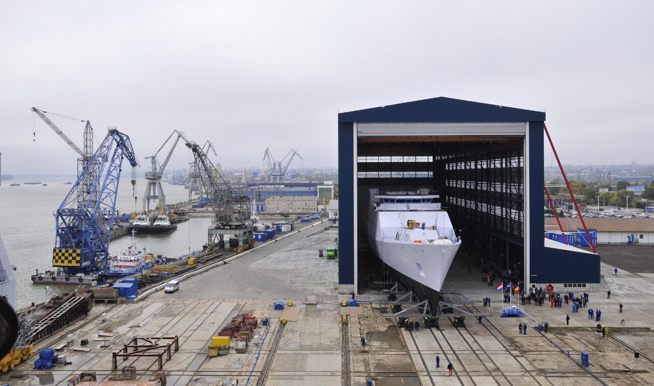  Damen Galaţi va proiecta şi va construi două noi fregate pentru Olanda şi două pentru Belgia
