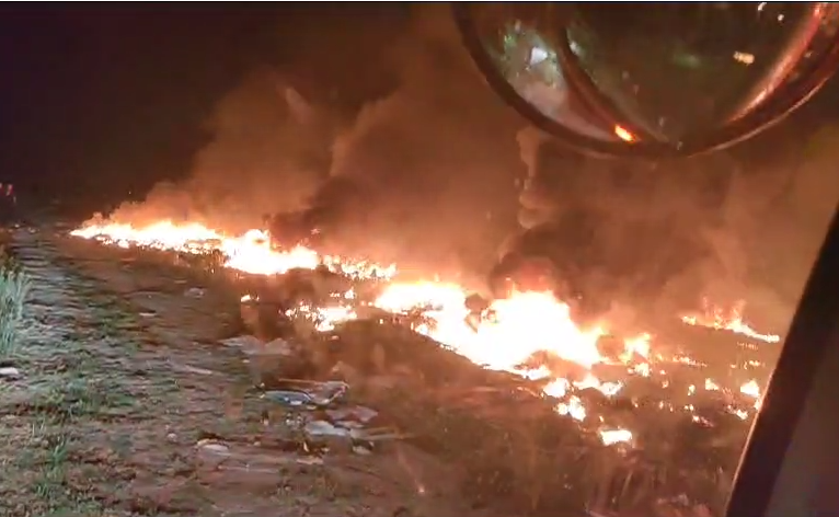  VIDEO Incendiu în puterea nopții la Zanea
